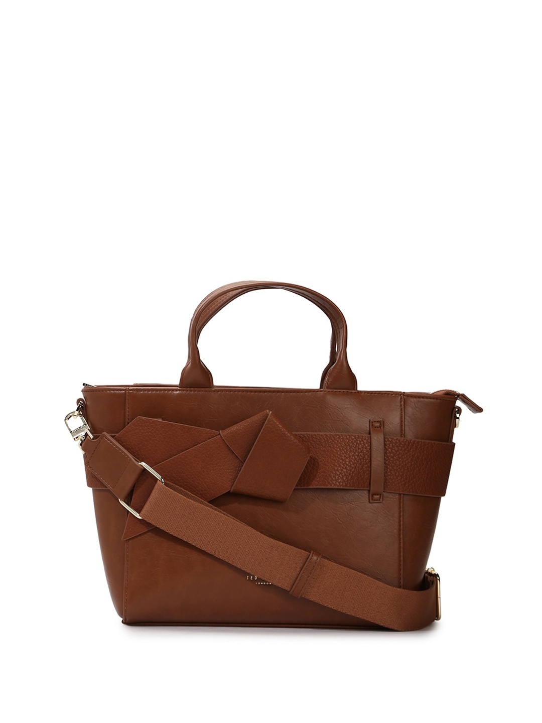 

Ted Baker Textured PU Structured Handheld Bag, Tan