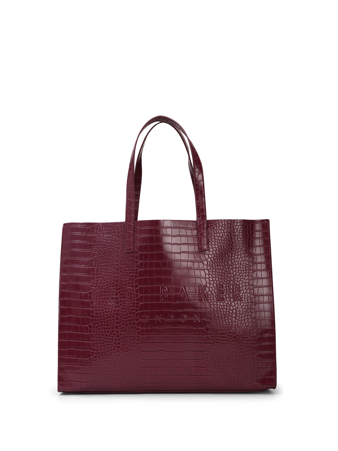 

Ted Baker Animal Textured PU Oversized Shopper Tote Bag, Purple