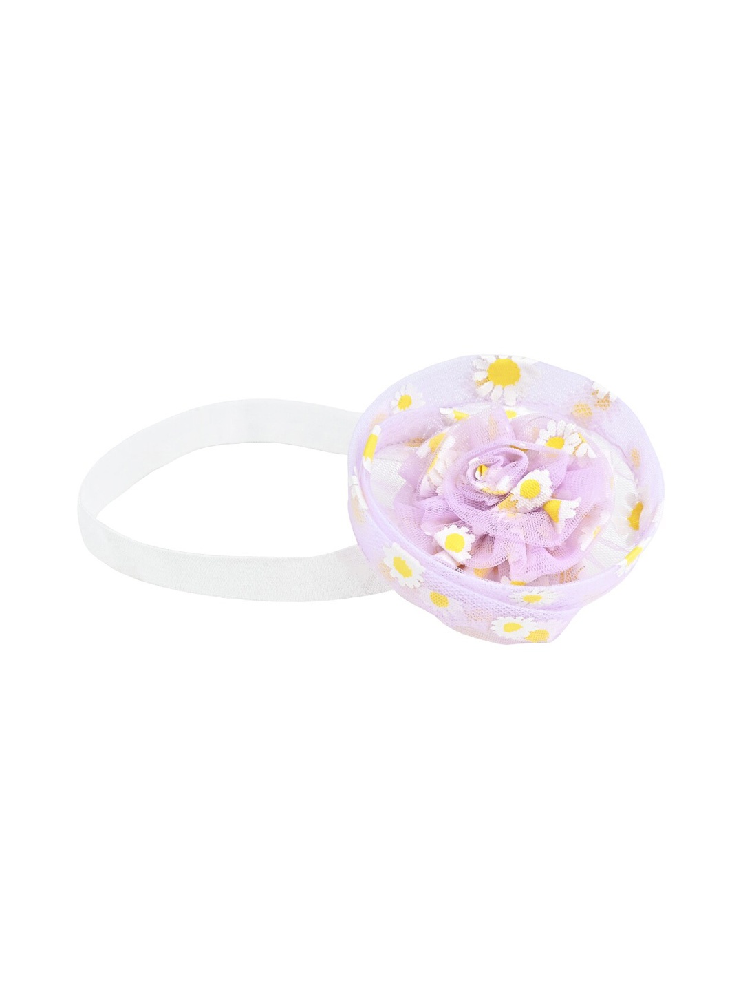 

Aye Candy Girls Floral Shaped Printed Tulle Fascinator Headband, Lavender