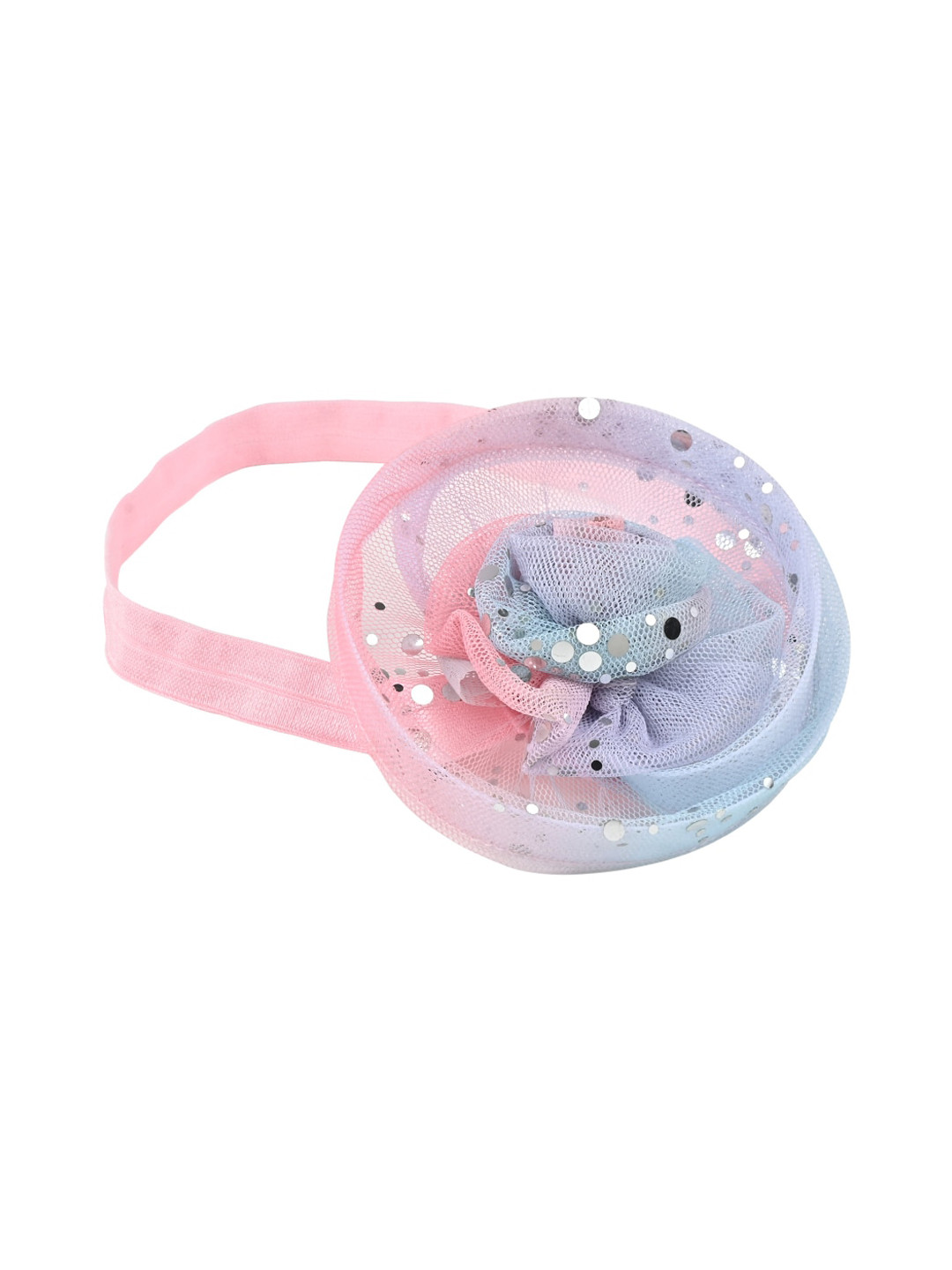 

Aye Candy Girls Floral Shaped Tulle Fascinator Headband, Pink