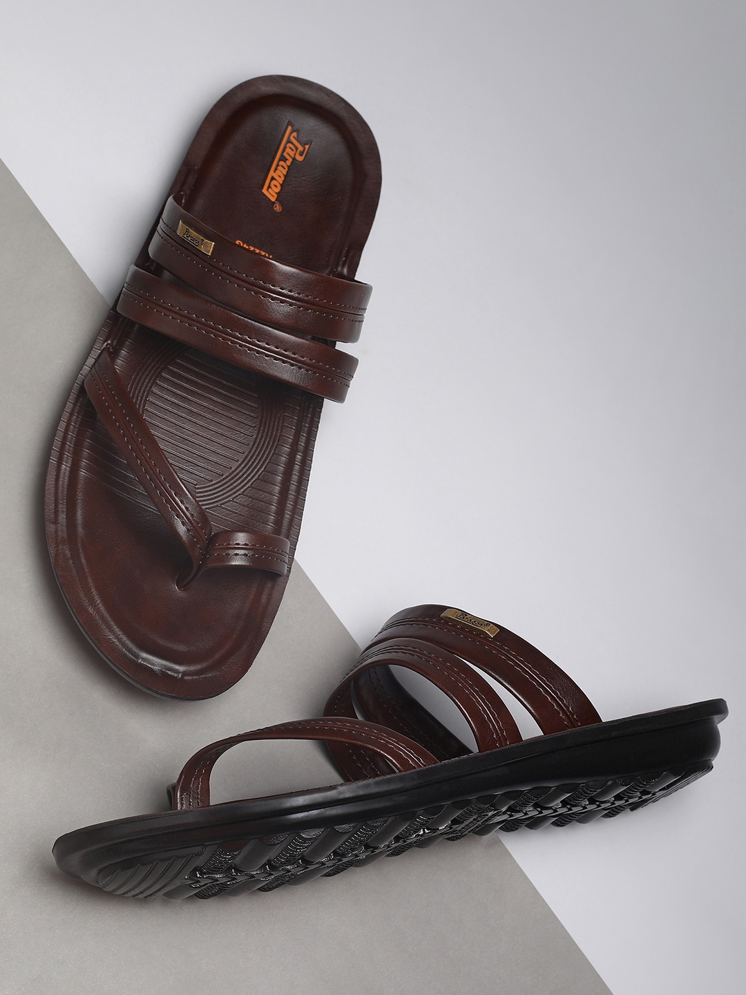 

Paragon Textured Comfort Sandals, Brown