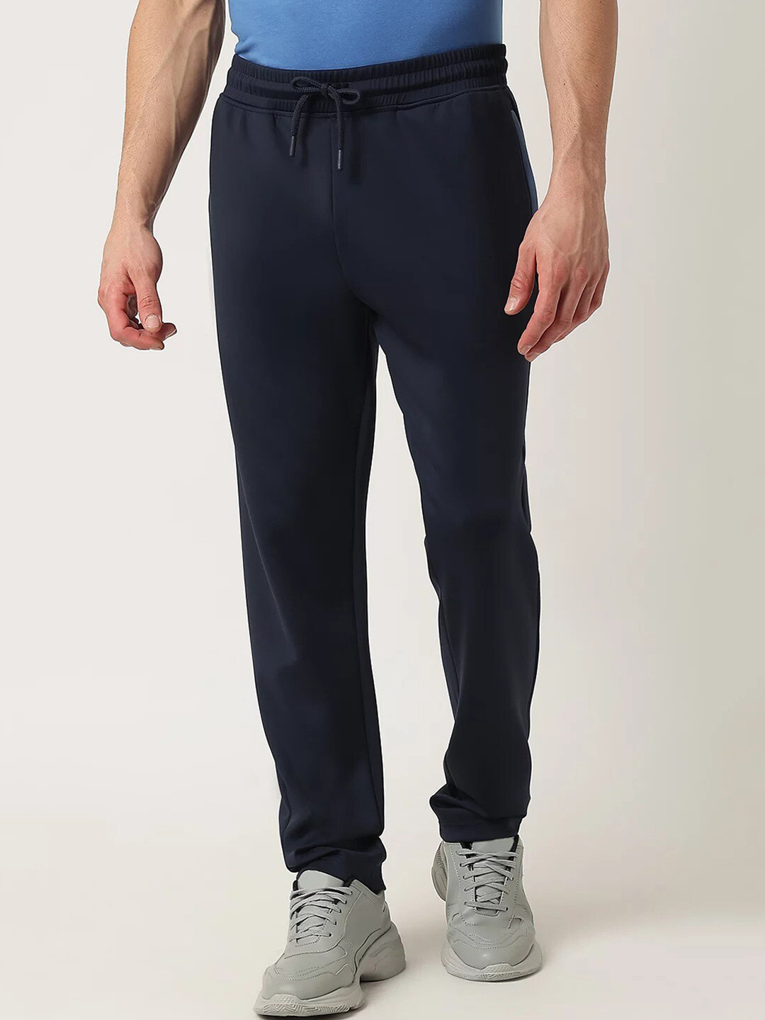 

Marks & Spencer Men Regular Fit Cotton Joggers, Navy blue