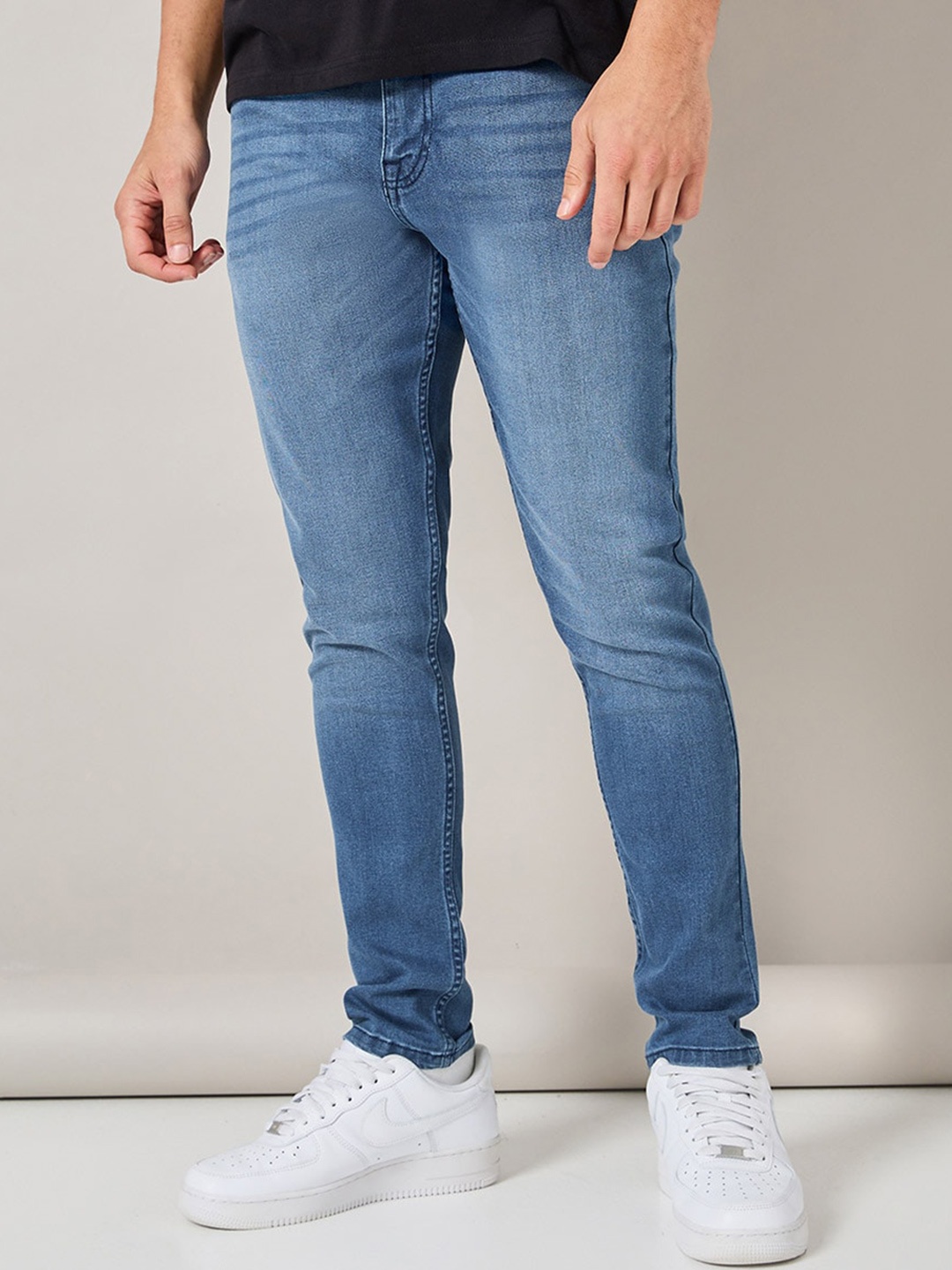 

Styli Men Cotton Stretch 5-Pocket Skinny Fit Denim Jeans, Blue