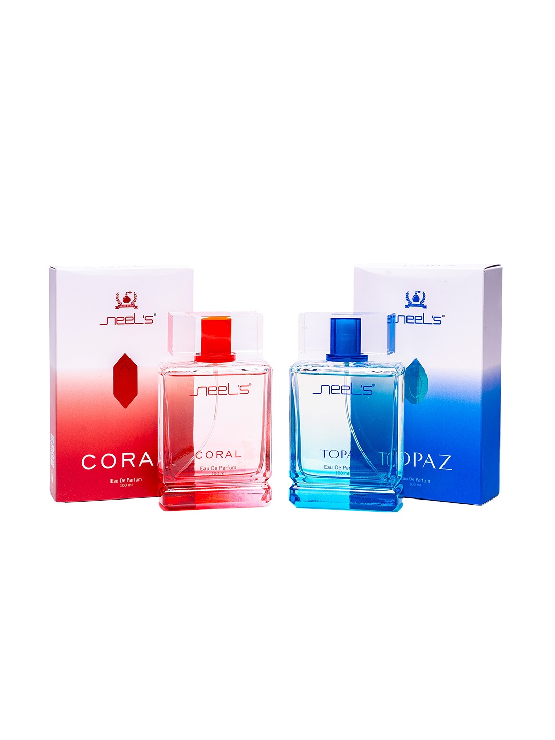 

Neels Set Of 2 Eau De Parfum 100ml Each - Topaz & Coral, Red