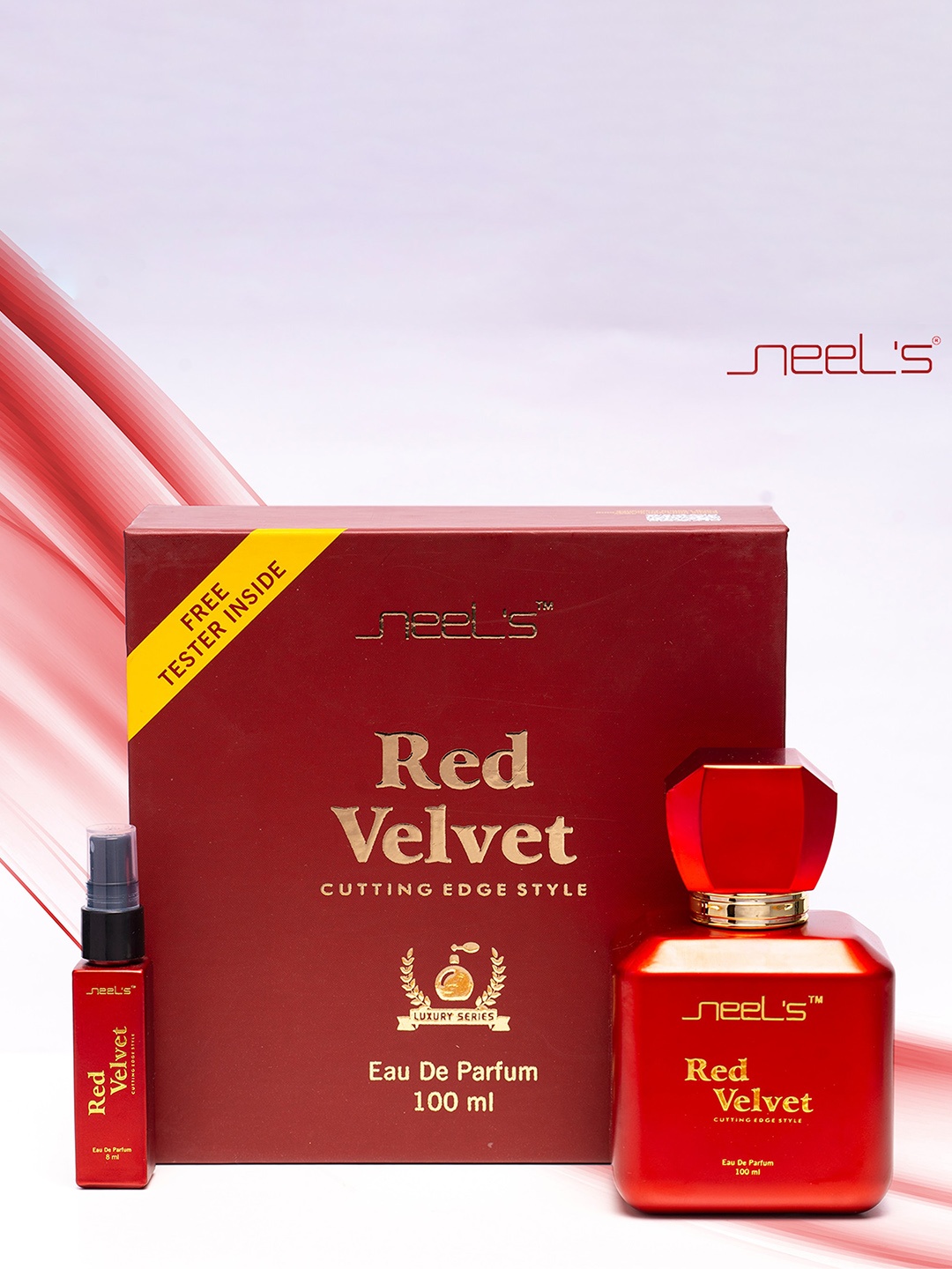 

Neels Set Of 2 Eau De Parfum 100ml Each - Red Velvet & Black Stone - with Free Testers