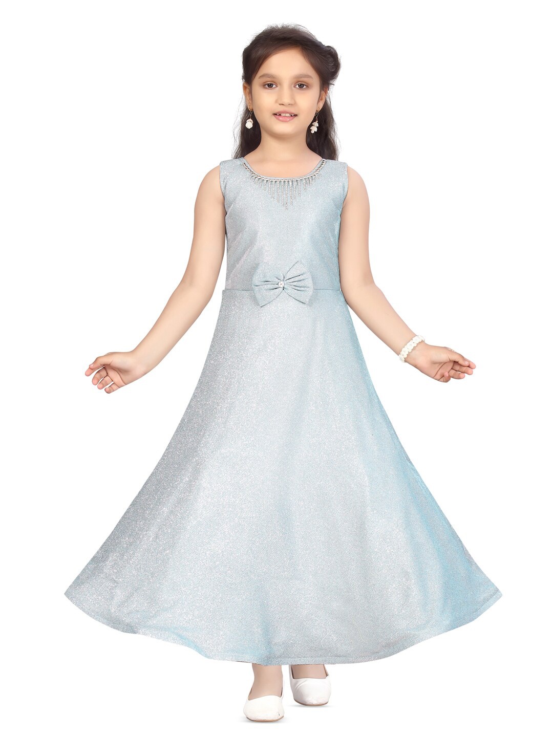 

BAESD Girls A Line Maxi Dress, Turquoise blue