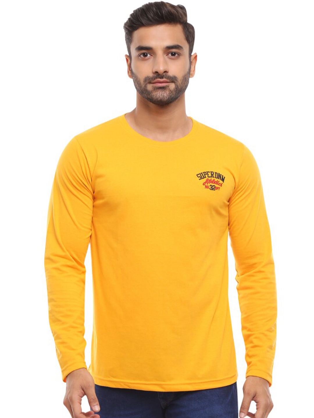 

V-Mart Round Neck Slim Fit T-shirt, Yellow