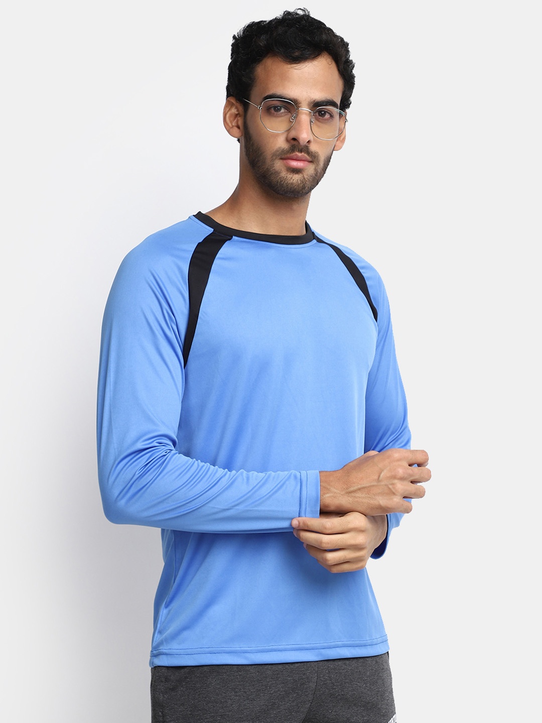 

V-Mart Slim Fit Raglan Sleeves T-shirt, Blue