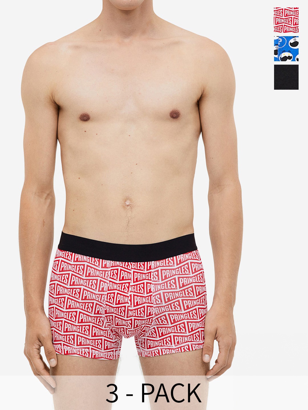 

H&M 3-Pack Xtra Life Short Trunks, Blue