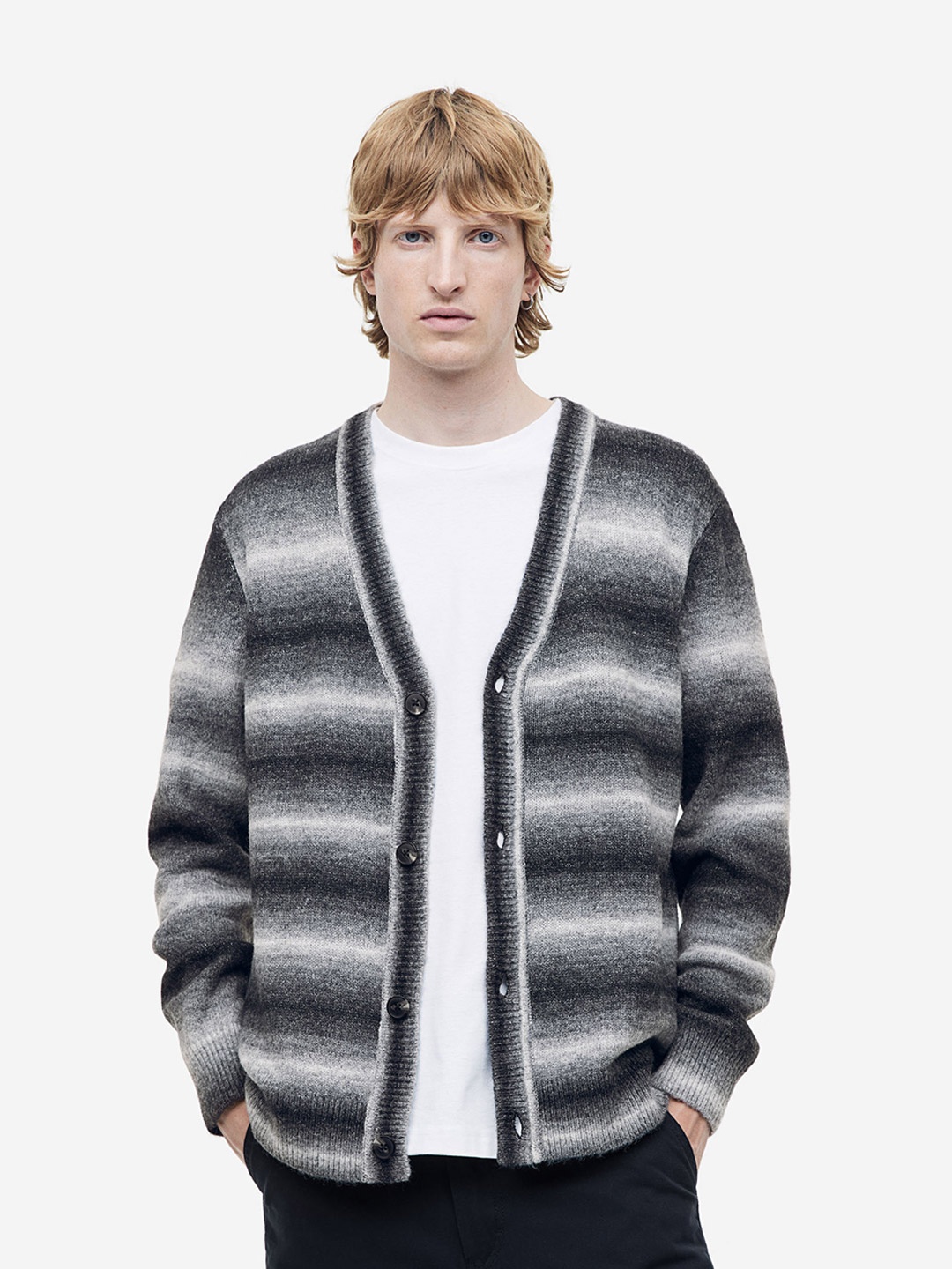 

H&M Regular Fit Cardigan, Black