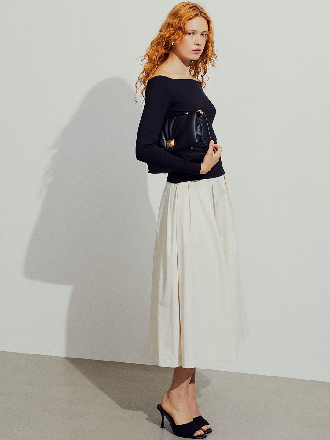 

H&M Off-The-Shoulder Top, Black