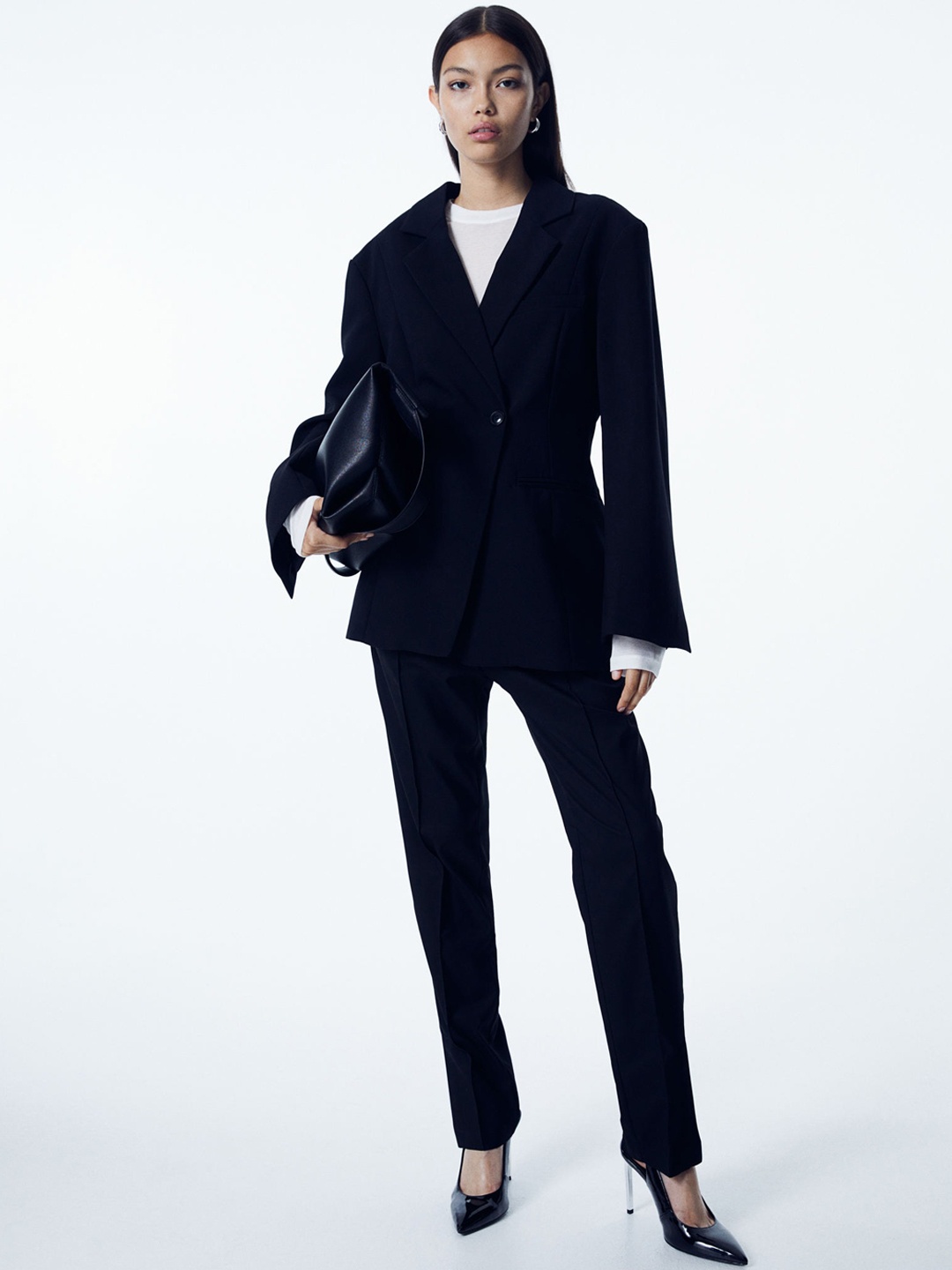 

H&M Tailored Trousers, Black