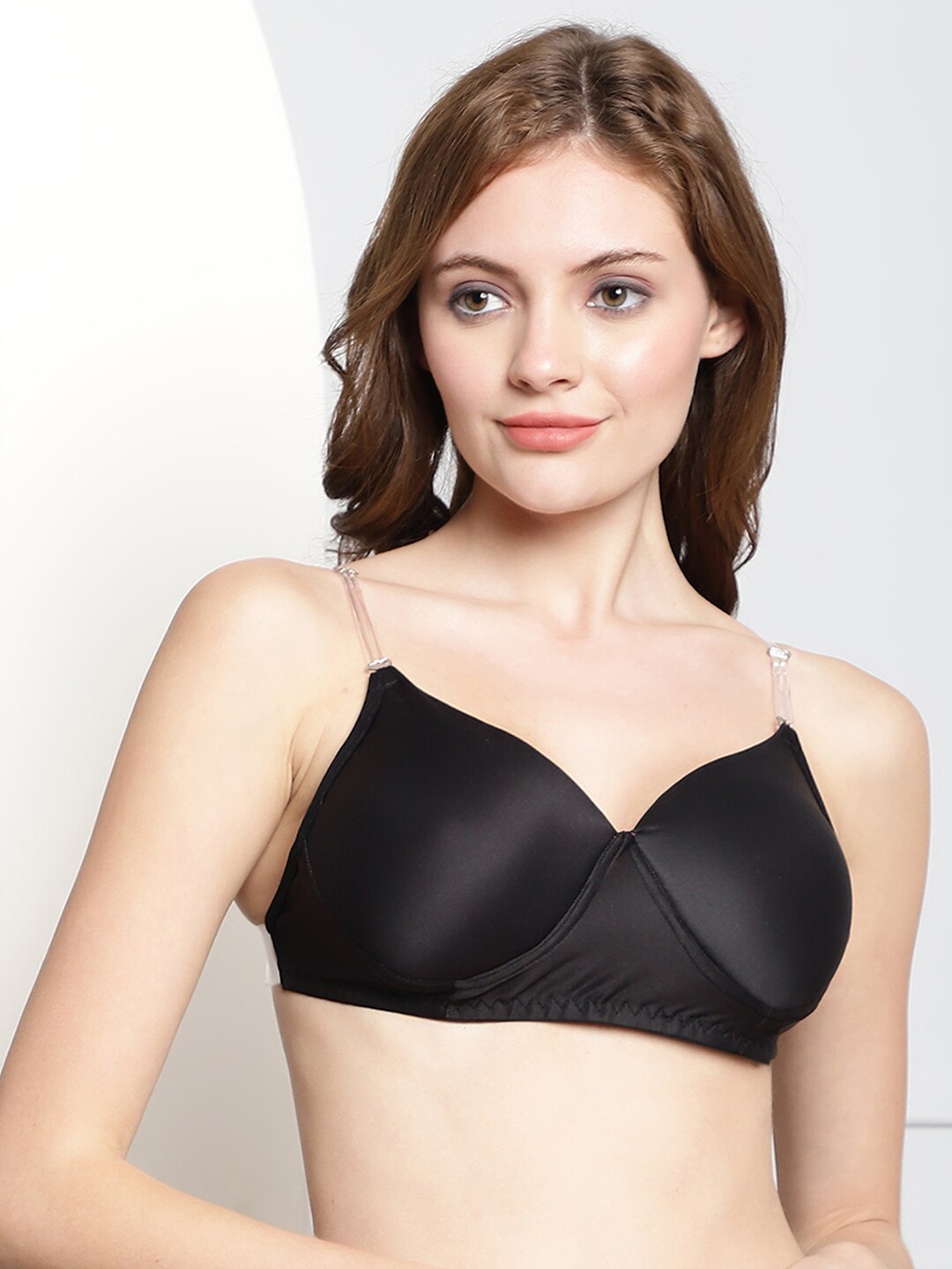 

PrettyCat Full Coverage Lightly Padded T-shirt Bra With All Day Comfort, Black