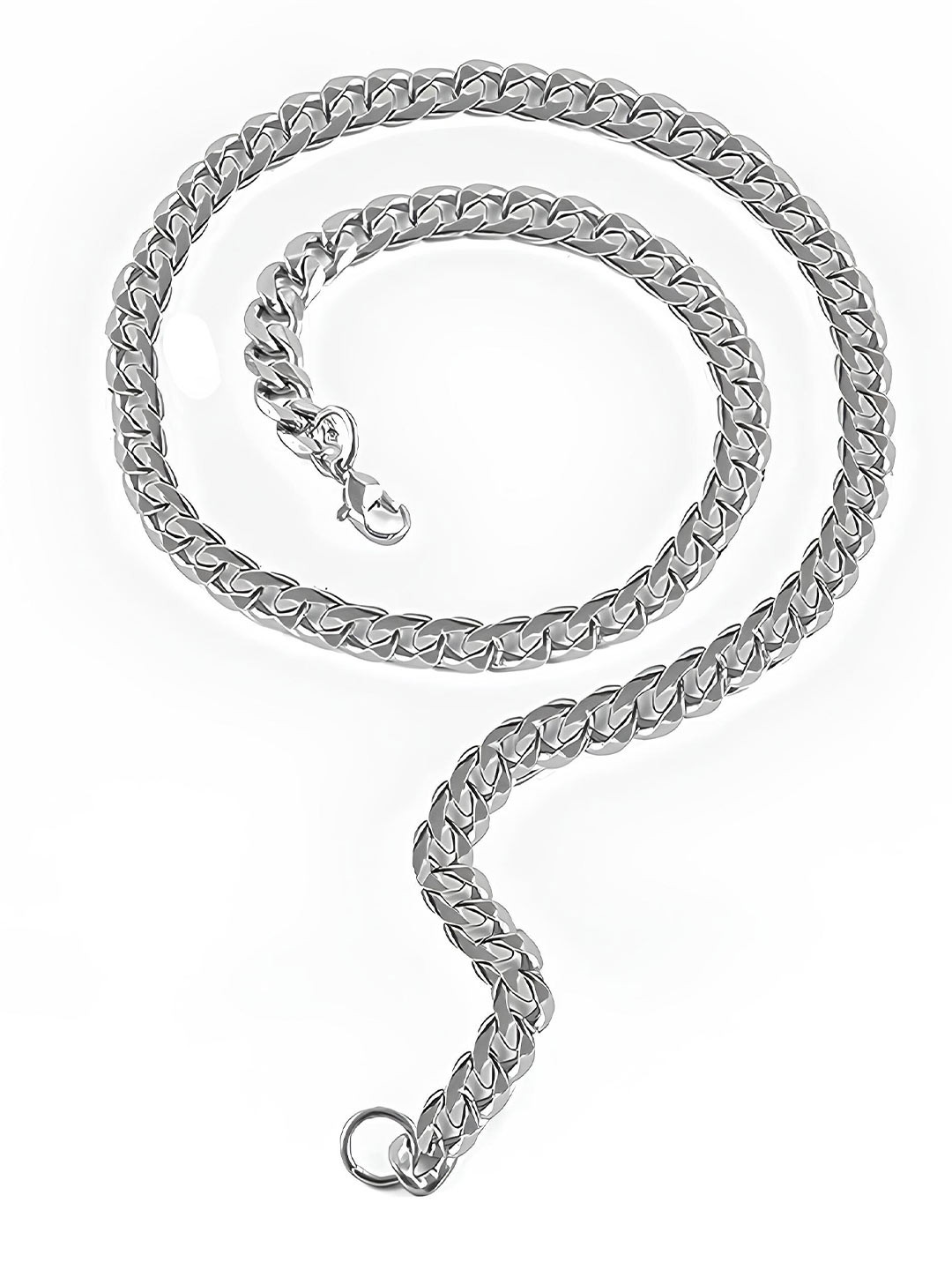 

KARISHMA KREATIONS Unisex Stainless Steel Silver-Plated Chain