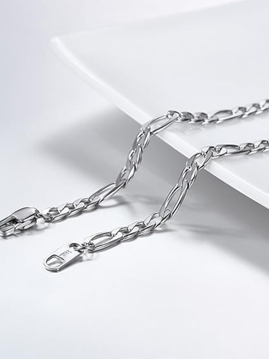 

KARISHMA KREATIONS Unisex Stainless Steel Silver-Plated Chain
