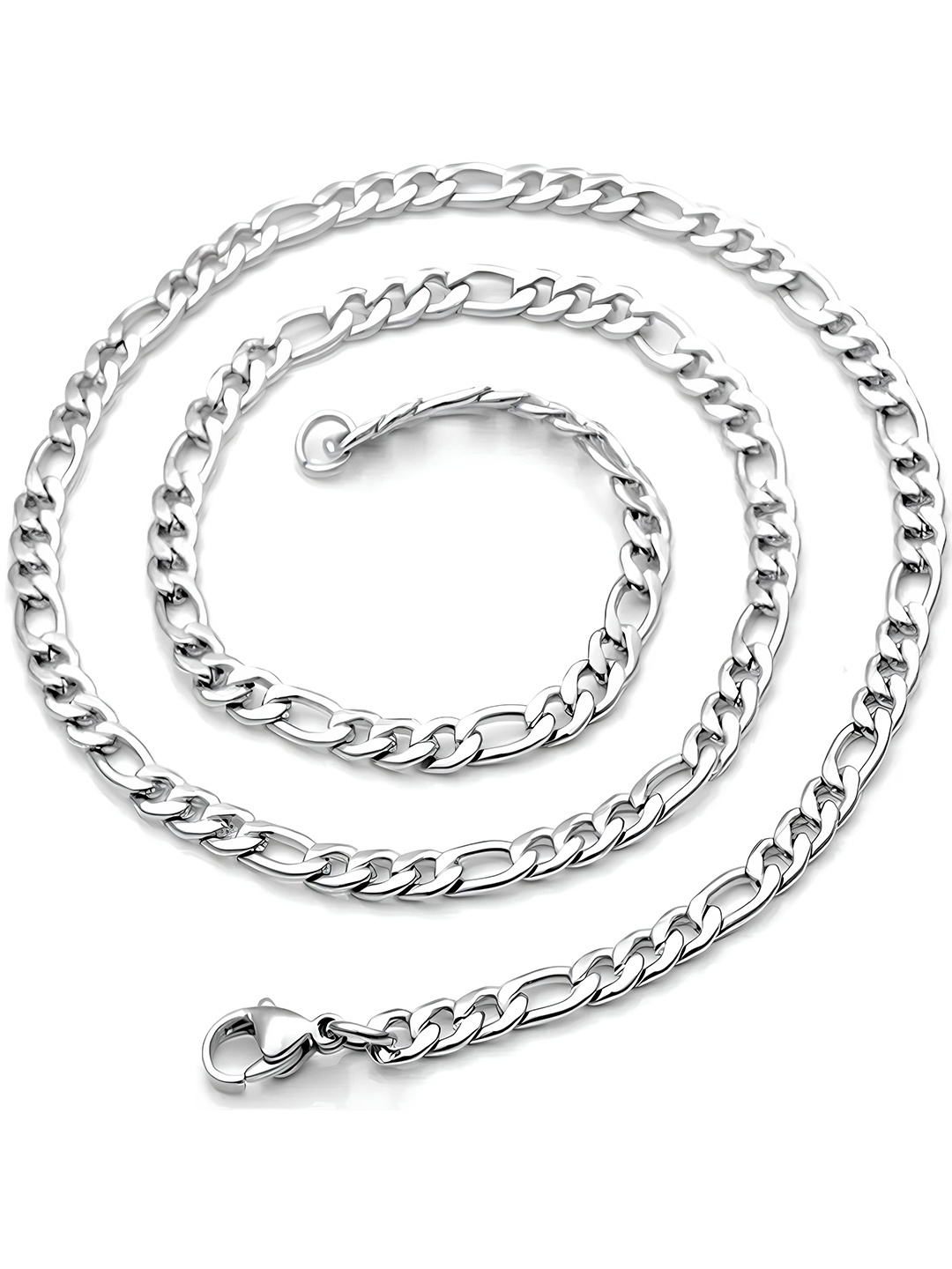 

KARISHMA KREATIONS Unisex Stainless Steel Silver-Plated Chain