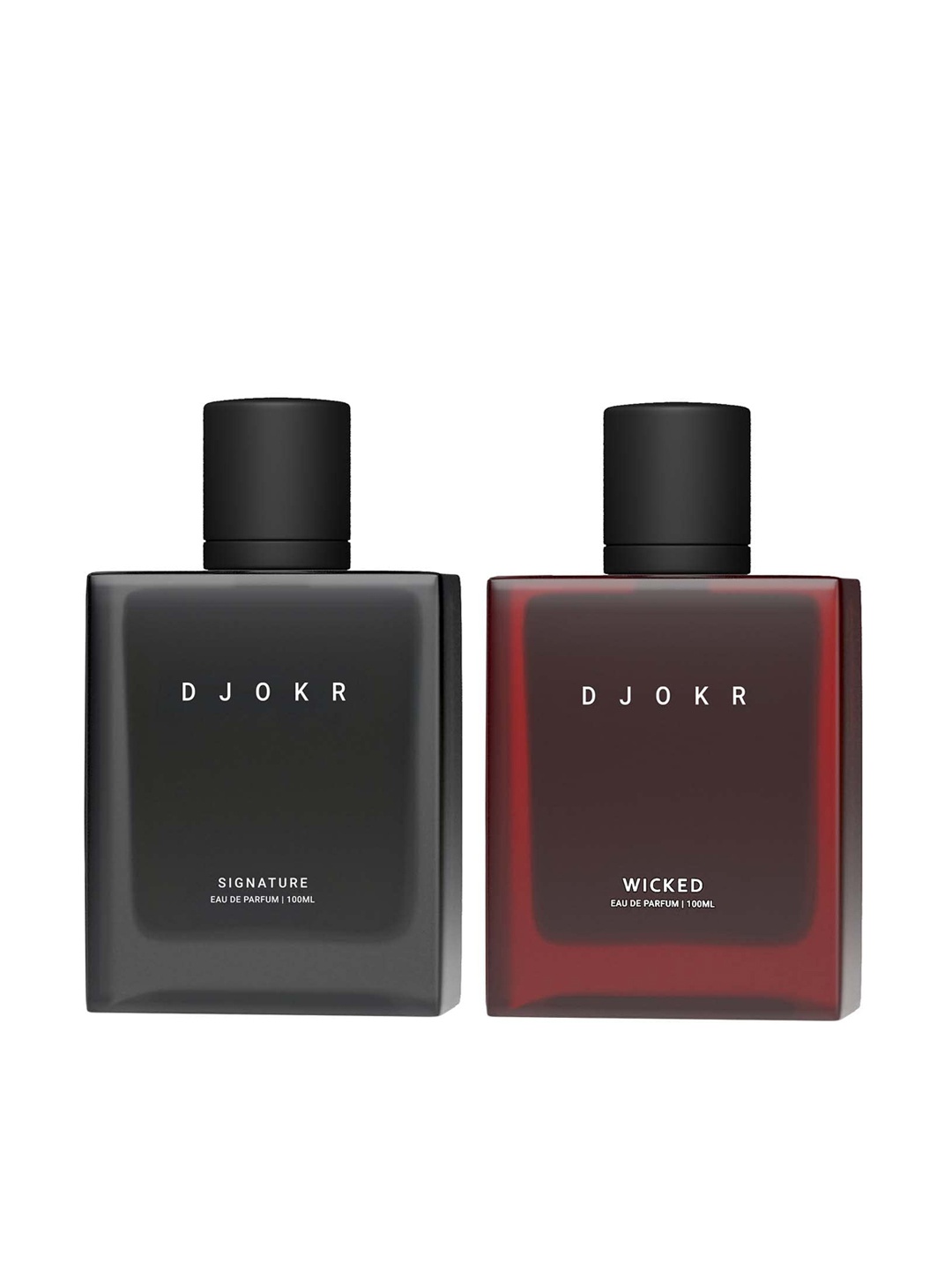 

Beardhood Djokr Set of Signature & Wicked Long Lasting Eau De Parfum - 100 ml each, Black