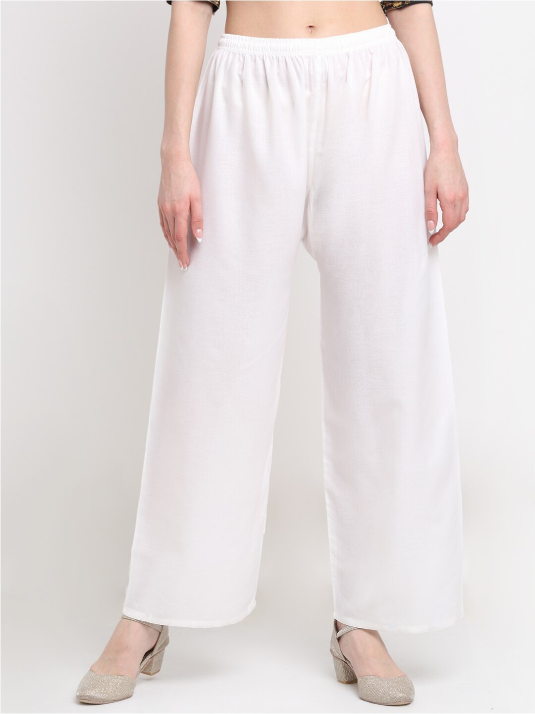 

Trend Level Women Straight Fit Palazzos, White