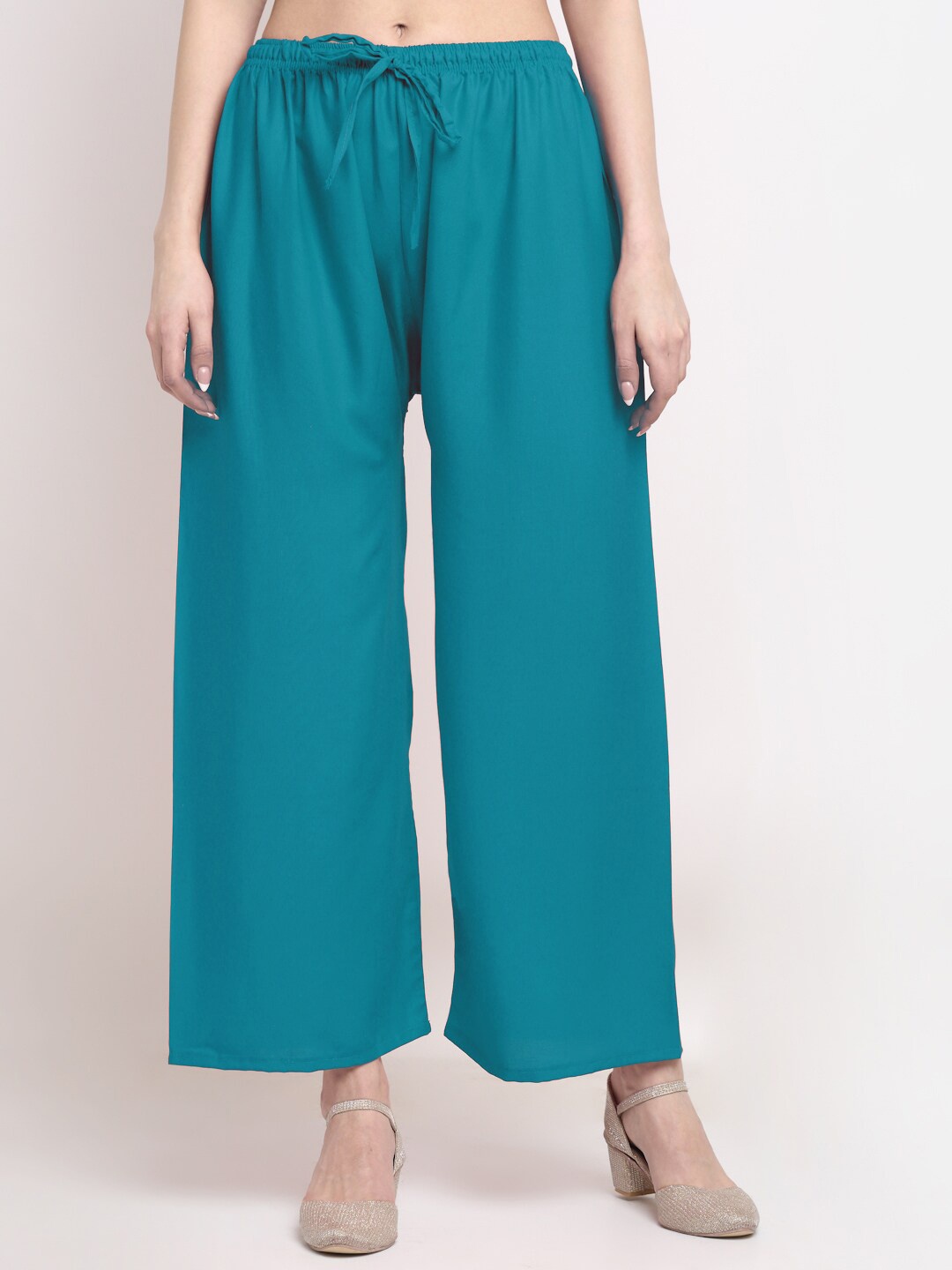 

Trend Level Women Wide Leg Fit Palazzos, Sea green