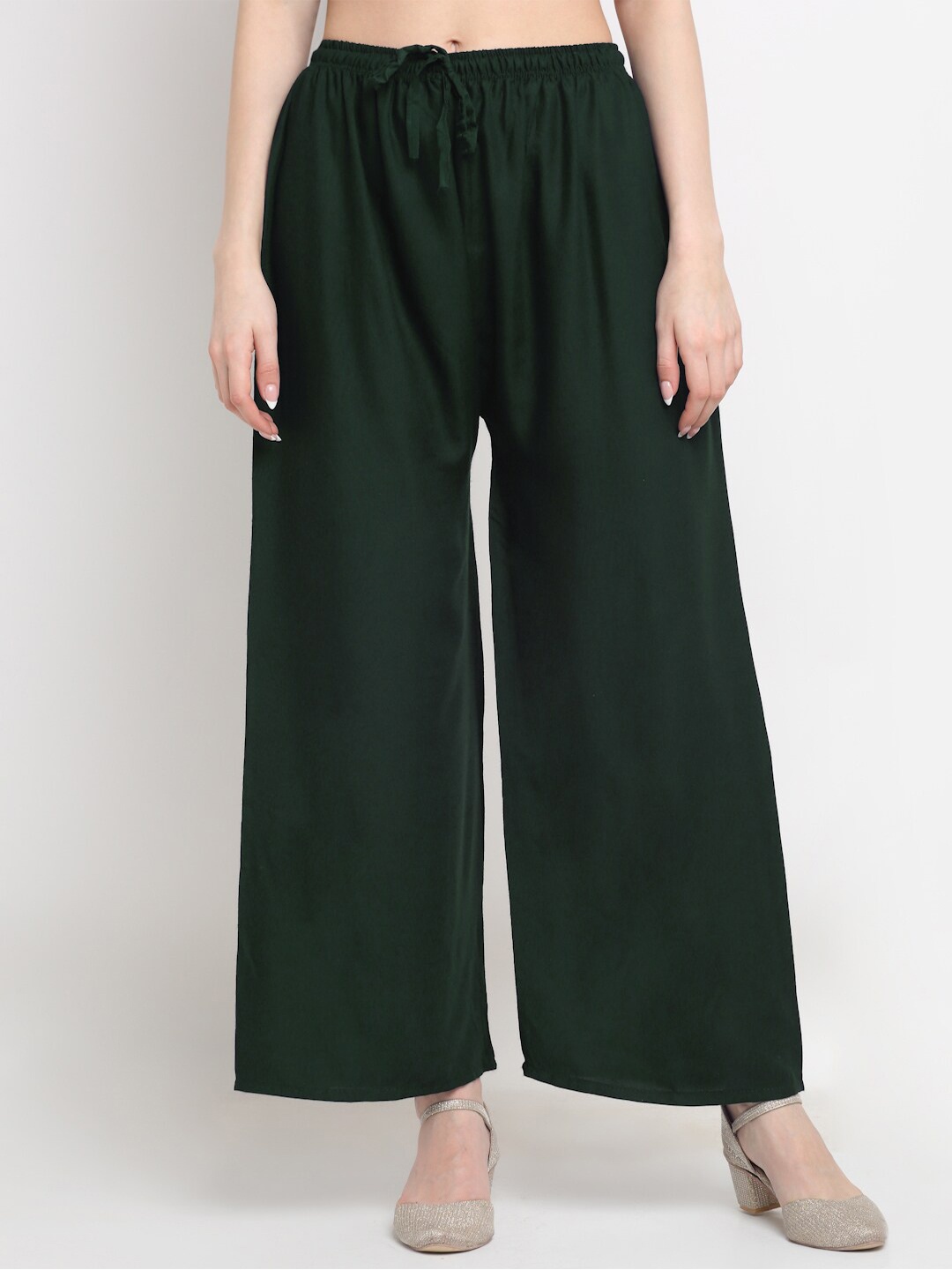 

Trend Level Women Wide Leg Fit Palazzos, Green