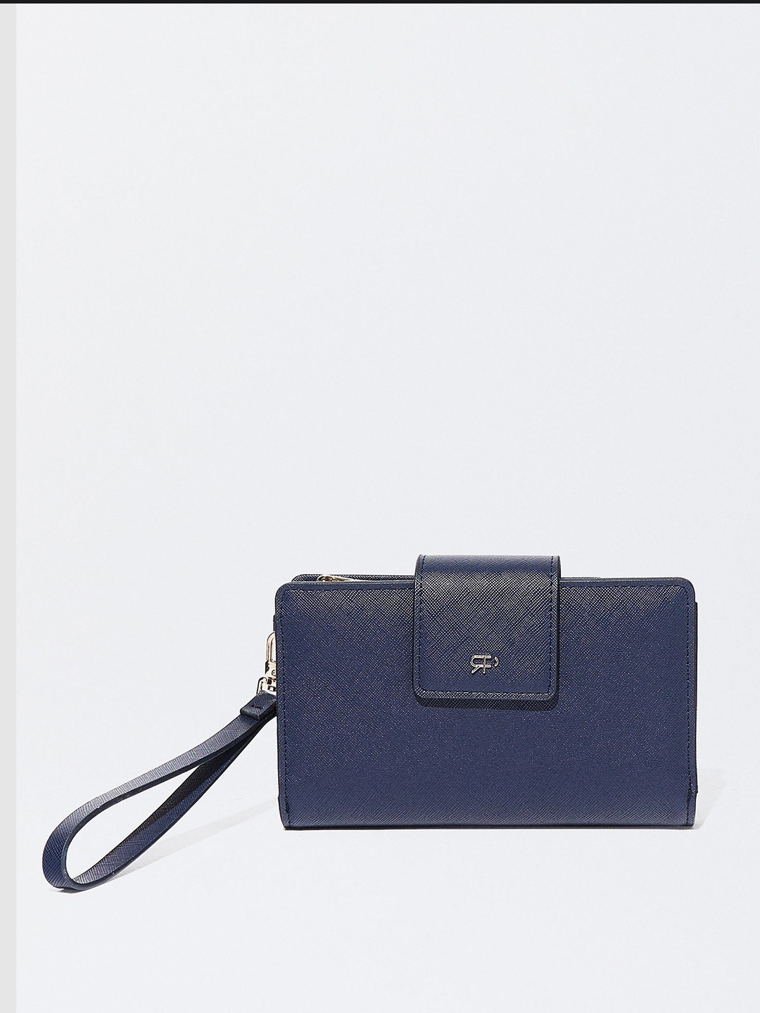 

PARFOIS Women Two Fold Wallet With Detachable Wrist Loop, Navy blue