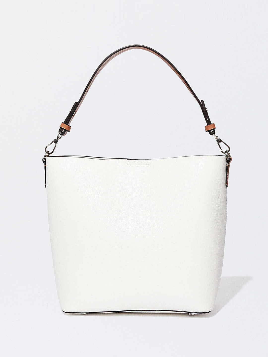 

PARFOIS Structured Shoulder Bag, Off white