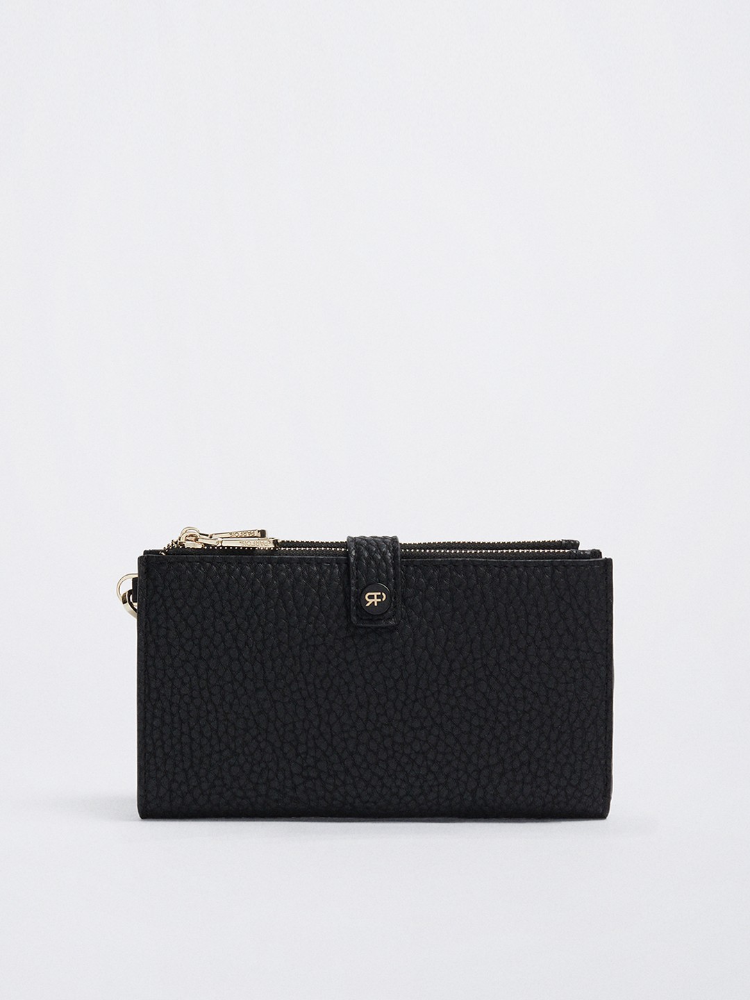 

PARFOIS Women Black PU Two Fold Wallet