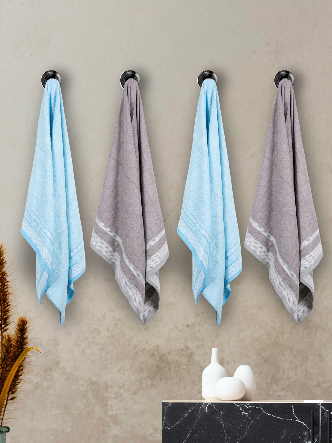 

MUSH Blue Zero Twist Bamboo Hand Towel