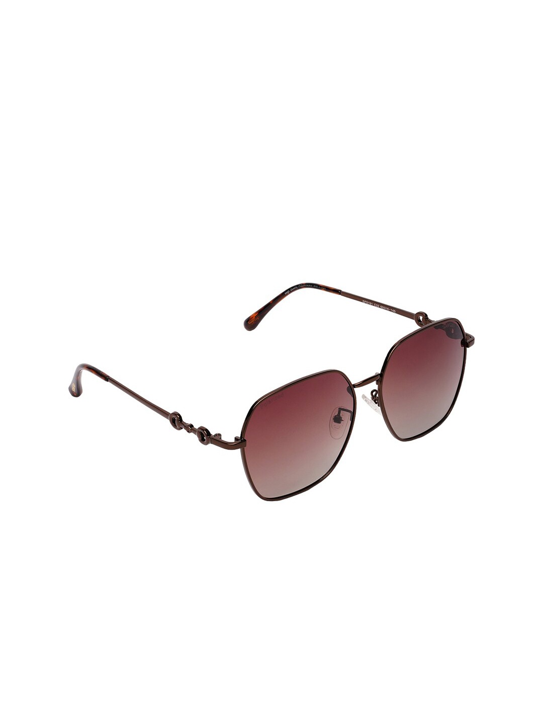

Spartan Square Sunglasses With UV Protected Lens SPS191 C41, Brown