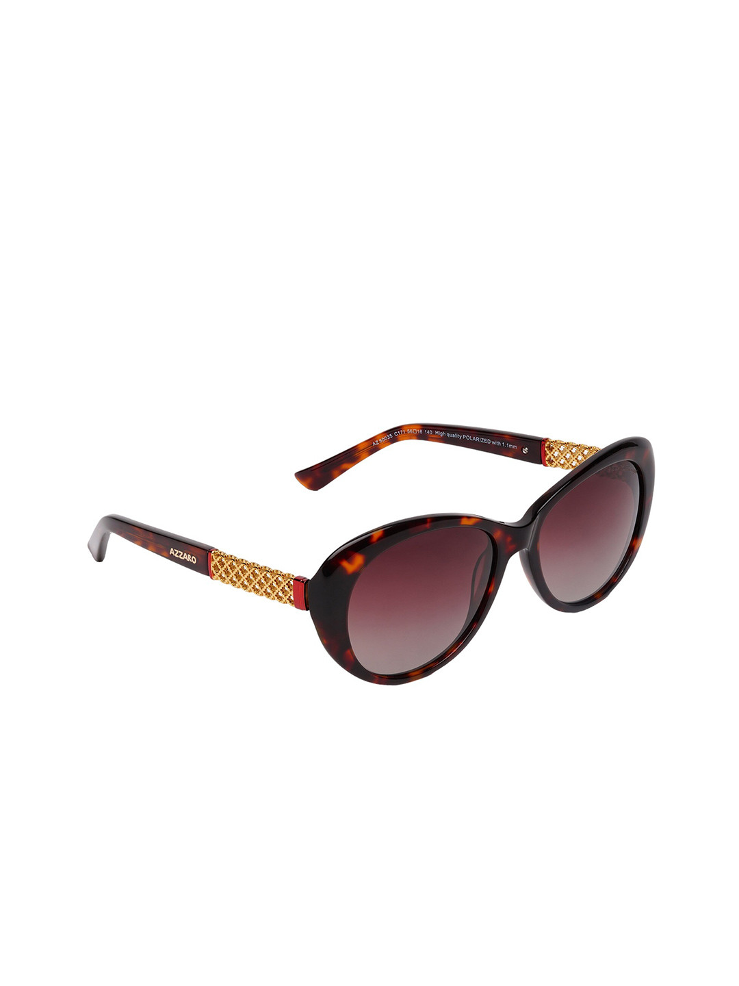 

Azzaro Women Cateye Sunglasses With UV Protected Lens, Brown