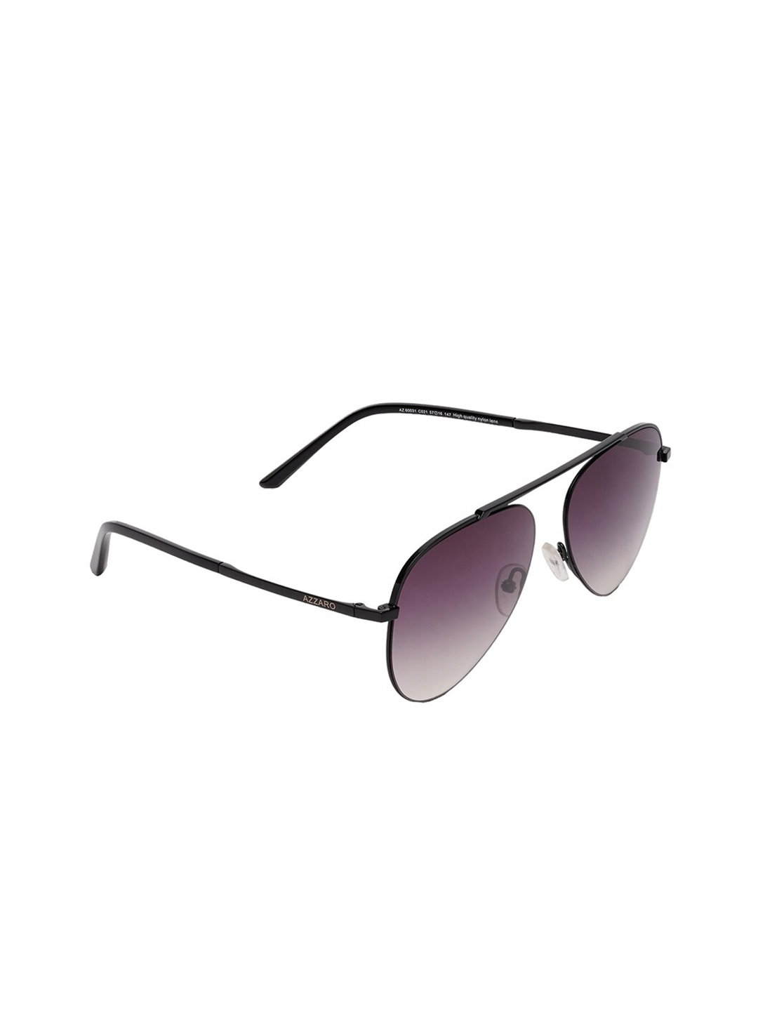 

Azzaro Aviator Sunglasses With UV Protected Lens, Black