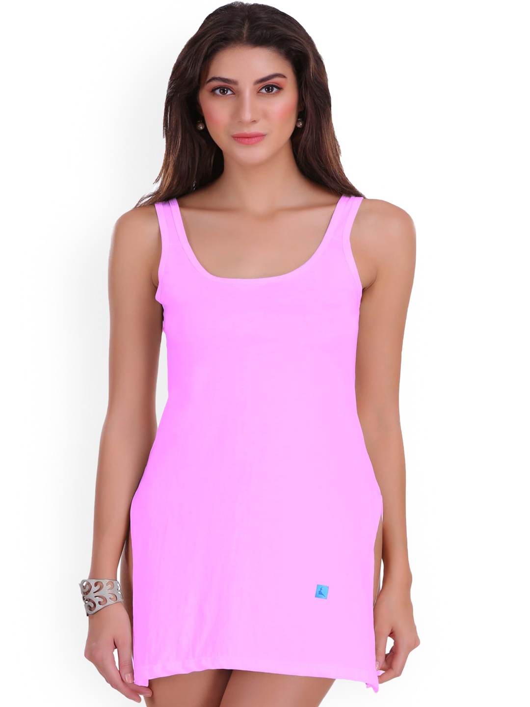 

Eve's Beauty Pure Cotton Long Camisoles, Pink