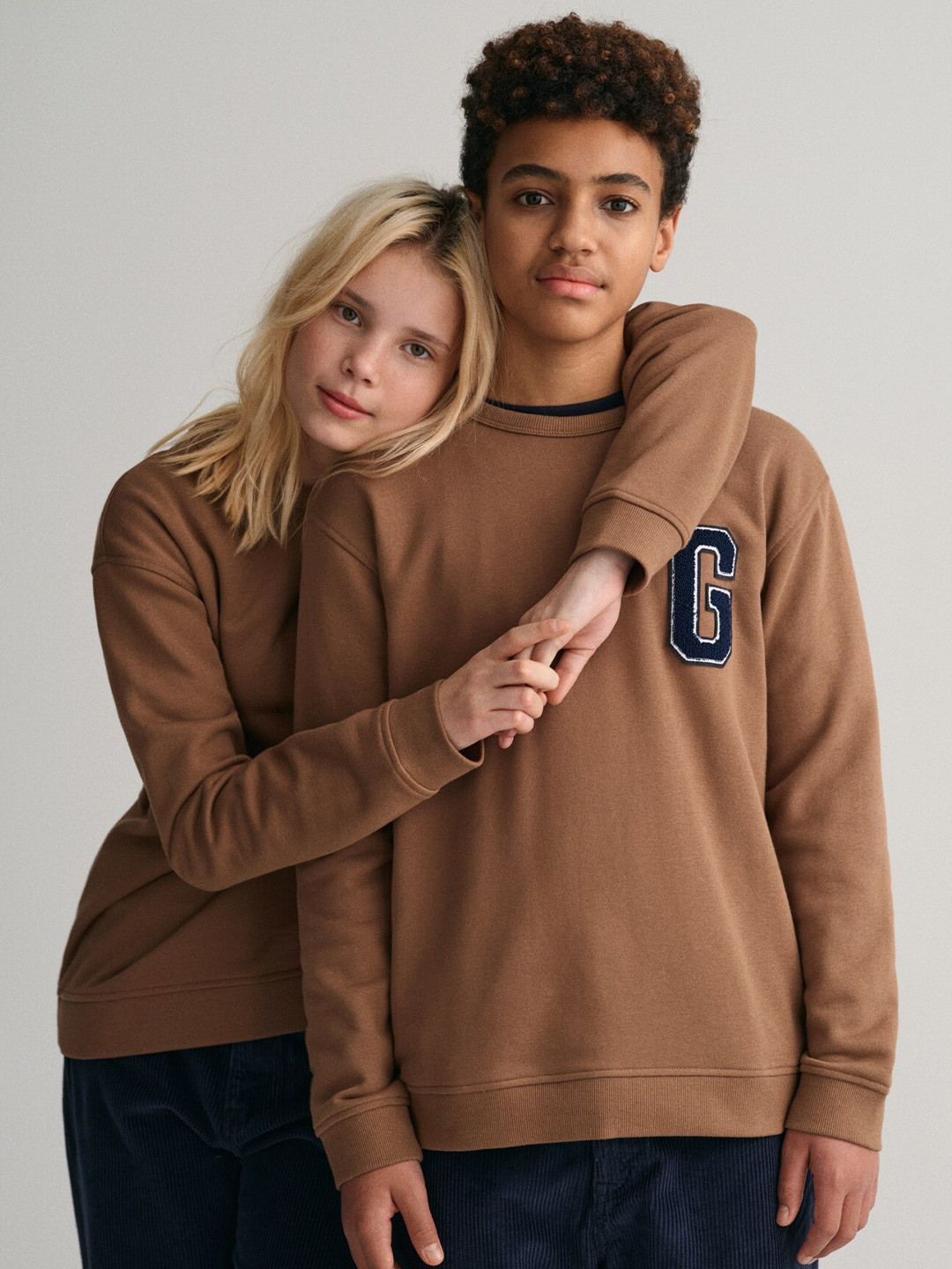 

GANT Kids Hooded Sweatshirt, Brown