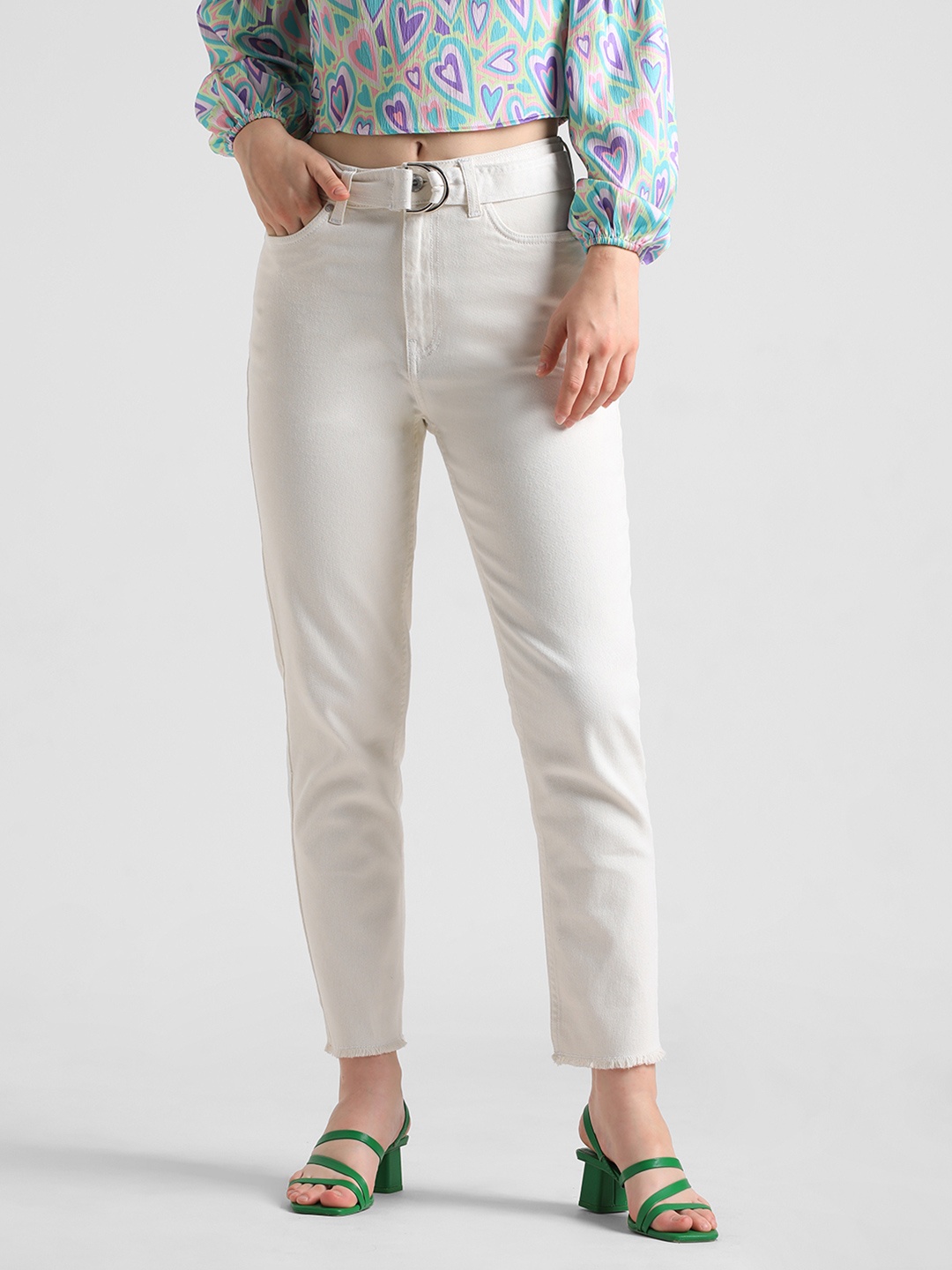 ONLY Slim Fit Clean Look Stretchable Jeans, White