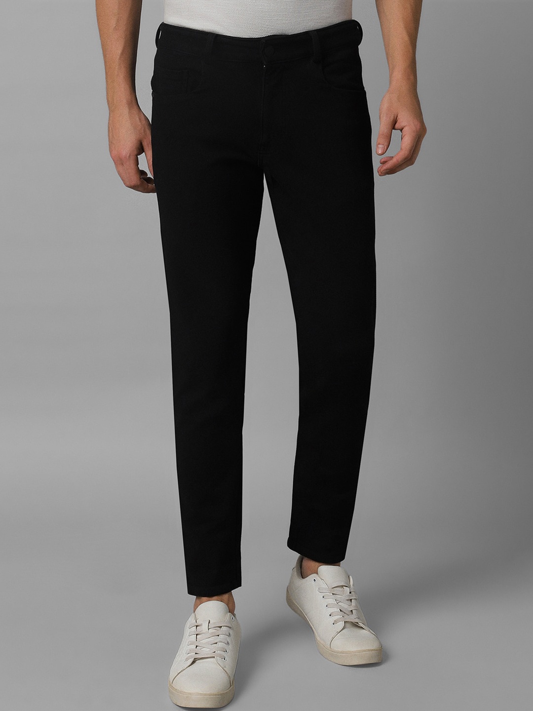

Louis Philippe Jeans Men Clean Look Mid-Rise Slim Fit Jeans, Black