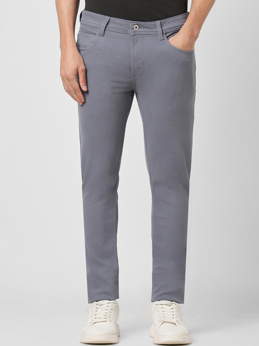 

Peter England Men Slim Fit Mid-Rise Stretchable Jeans, Grey