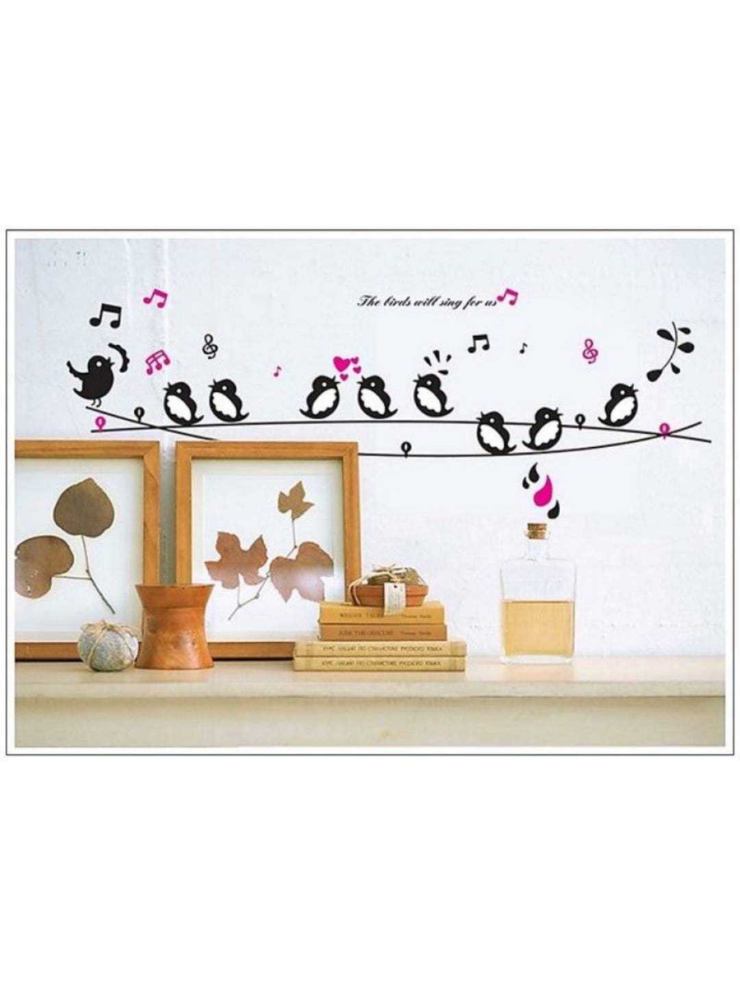 

Jaamso Royals Black Animal Printed PVC Scale Size Self Adessive Wall Sticker