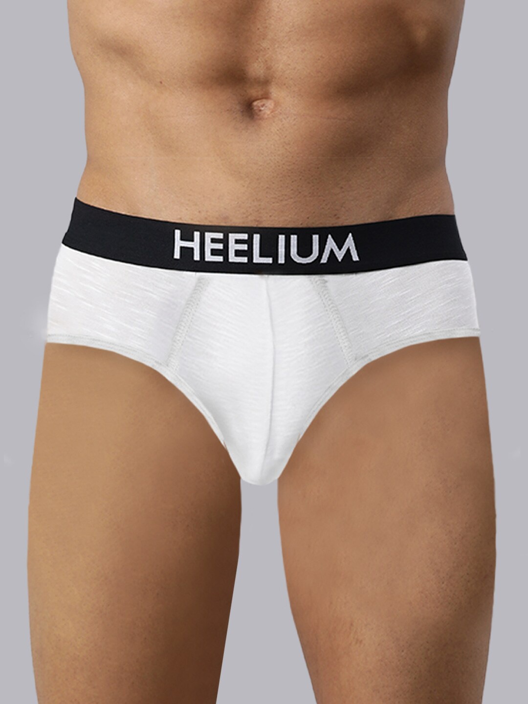 

Heelium Men Bamboo Super Soft & Odour Free Comfort Fit Brief, White