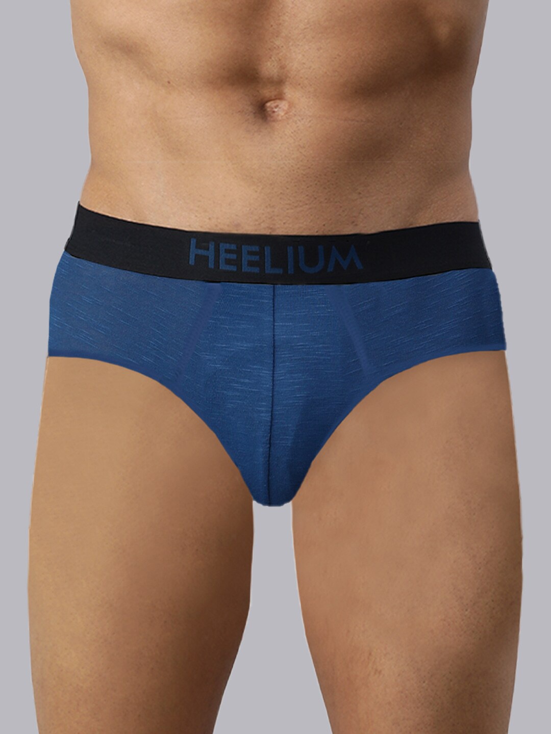 

Heelium Men Bamboo Super Soft & Odour Free Comfort Fit Brief, Navy blue