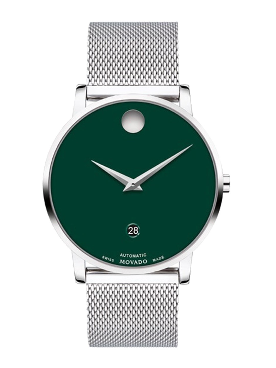 

MOVADO Men Museum Stainless Steel Straps Analogue Automatic Motion Powered Watch 0607649, Green