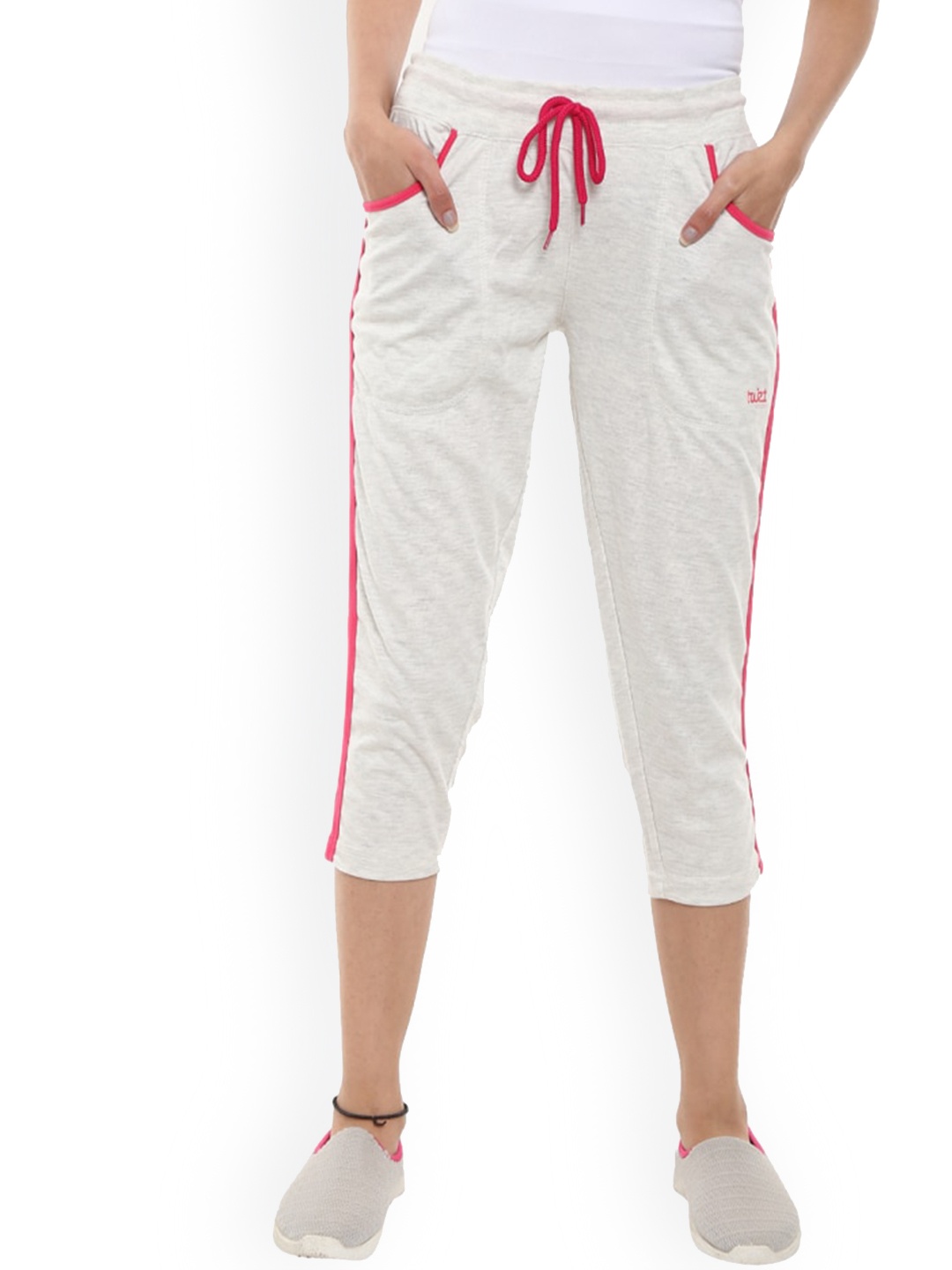 

V-Mart Women Mid-Rise Capris, Grey