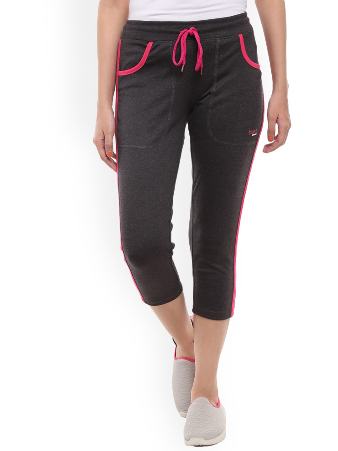 

V-Mart Women Mid-Rise Capris, Grey