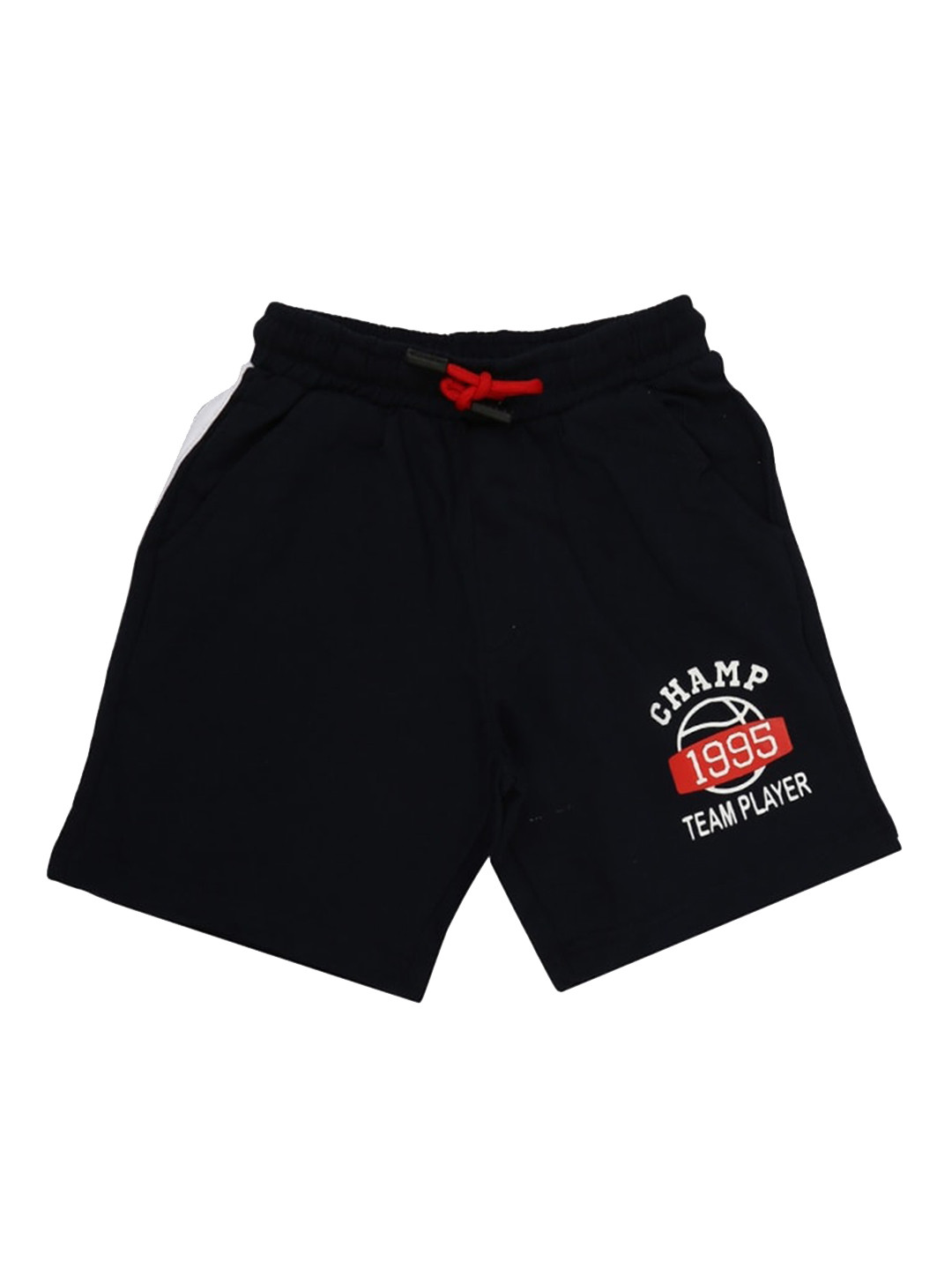 

V-Mart Boys Mid-Rise Cotton Shorts, Blue