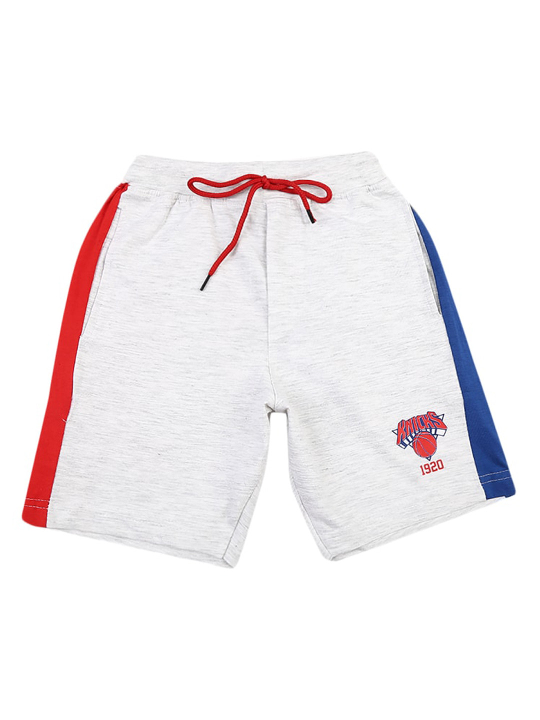 

V-Mart Boys Colourblocked Mid Rise Cotton Shorts, Grey