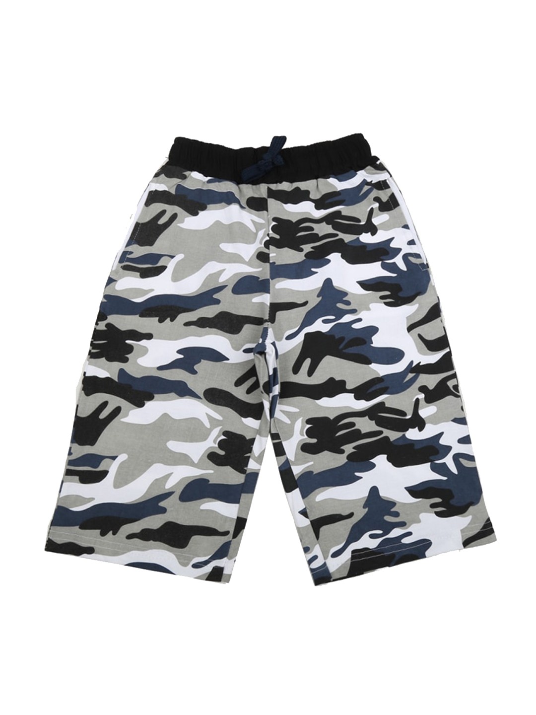 

V-Mart Boys Camouflage Printed Cotton Shorts, White
