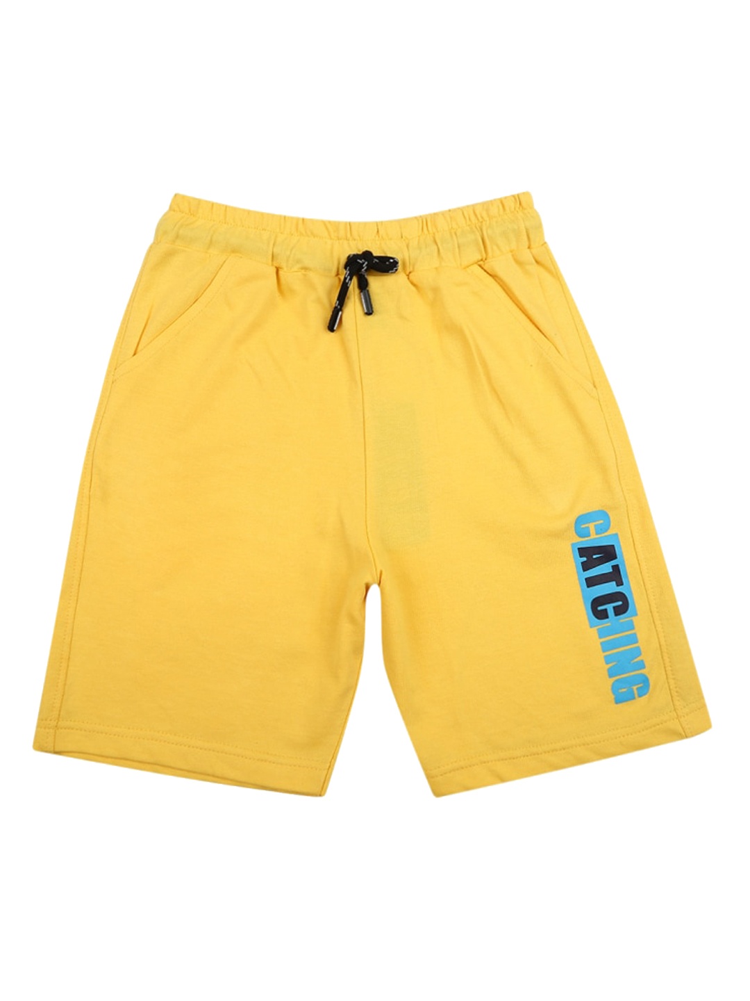 

V-Mart Boys Mid-Rise Cotton Shorts, Gold