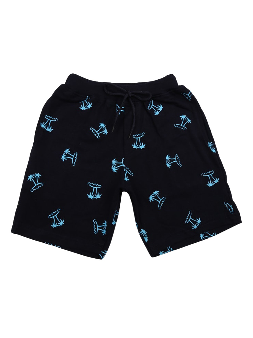 

V-Mart Boys Conversational Printed Cotton Shorts, Navy blue