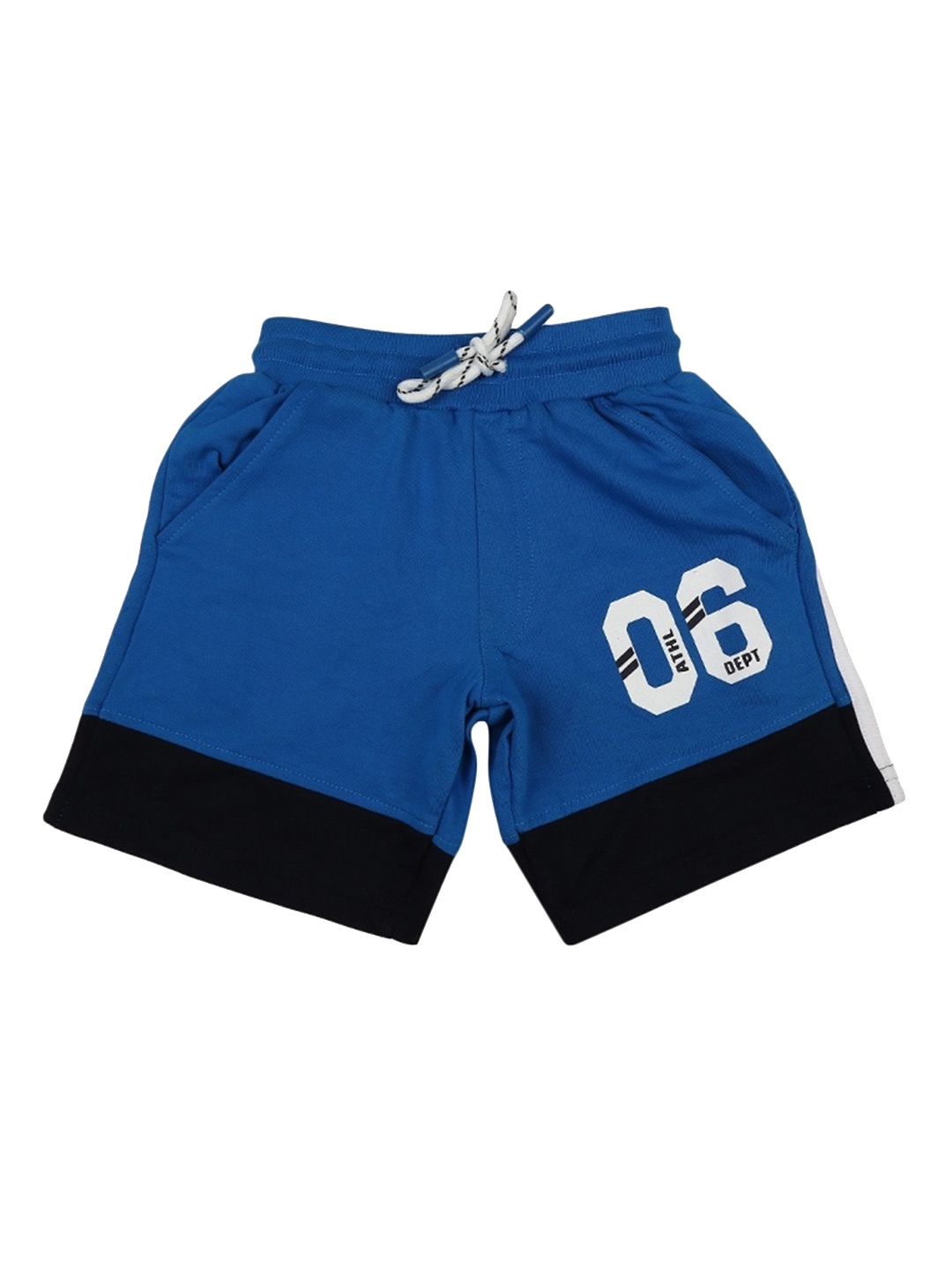

V-Mart Boys Mid Rise Cotton Shorts, Blue