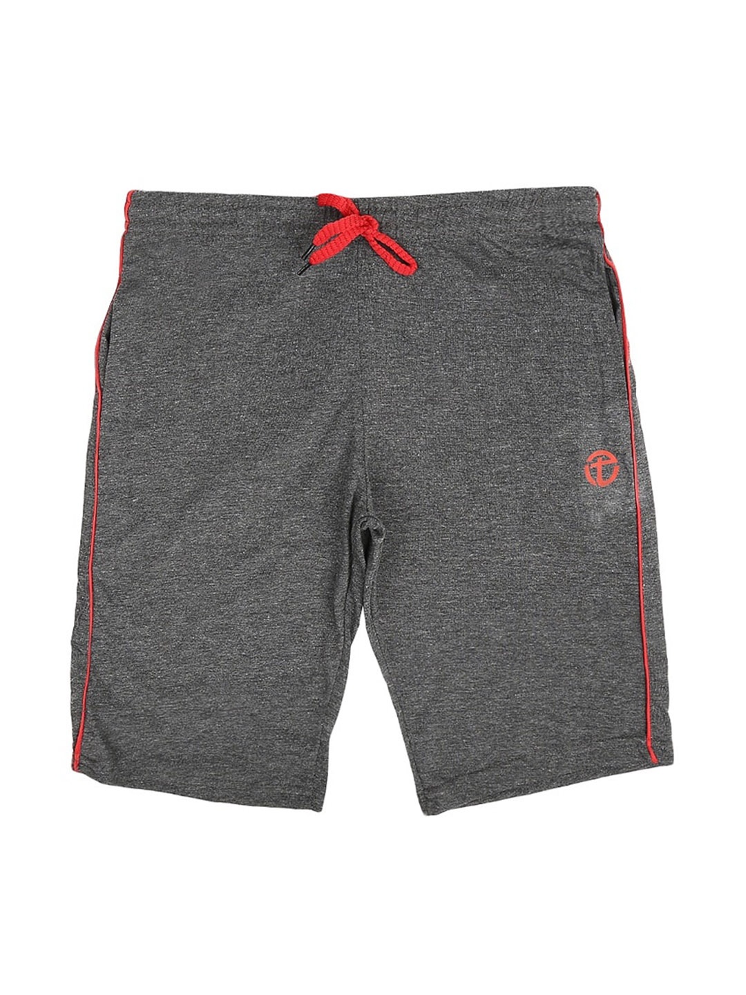 

V-Mart Boys Solid Mid-Rise Shorts, Grey