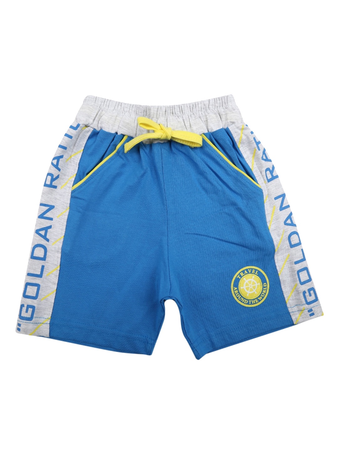 

V-Mart Boys Printed Cotton Shorts, Blue